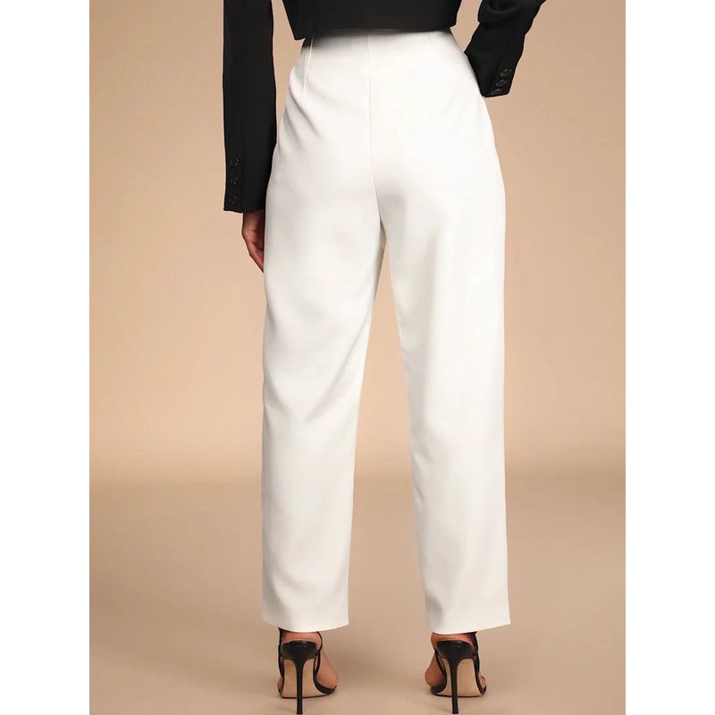 Foreign Trade Order Lu High-Quality Texture High Waist Belly Holding Heavy Drape Hip-Type Show Small Wide-Leg Pants Commuter Suit Pants