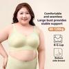 Fat Girl Big Breasts Make You Look Smaller Underwear Seamless Breast Reduction and Anti-sagging Large Size Thin No-rim Bra