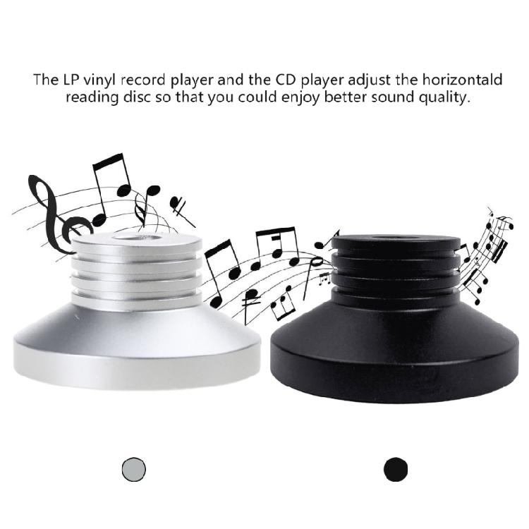 Black Record Weight Clamp Aluminum Disc Stabilizers for 7inch 45RPM Records Elevates Listenings