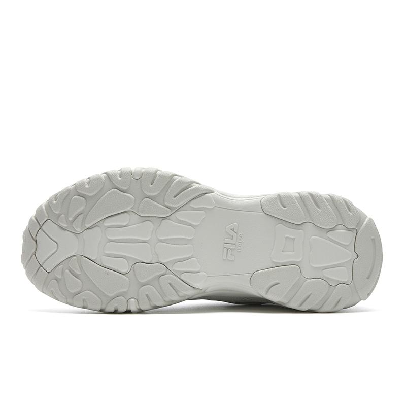 FILA Koral Coral Shoes Comfortable Durable Breathable Dad Shoes Men sneaker White Gray F12M612107FWO