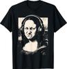 Mona Lisa Bass Face Funny Music Lovers DJs Producers T-Shirt