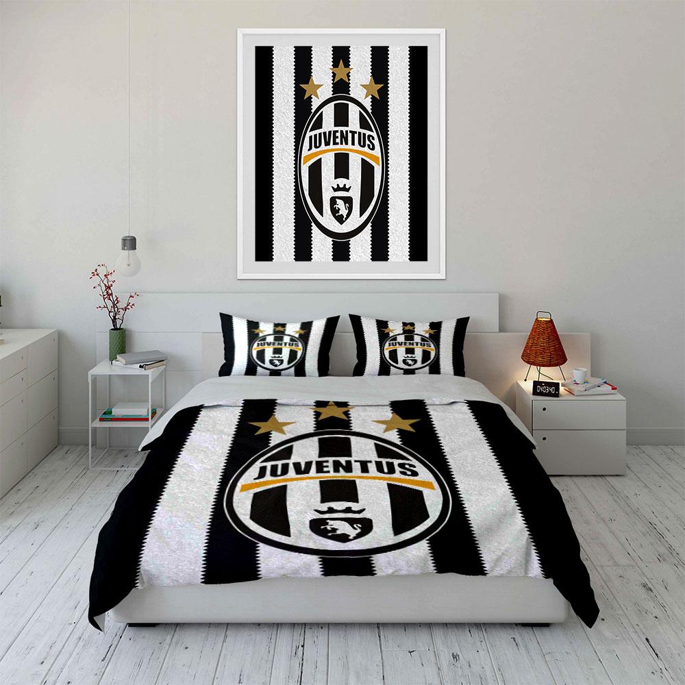 Juventus Logo Bedding Set Bedding Duvet Cover Set Duvet Cover Pillowcases (1 * Duvet Cover 2 * Pillowcases, Without Duvet Insert)