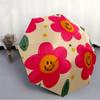 1pc Flower Smiley Automatic Opening/Closing Folding Umbrella with 8 Ribs,Portable Sunshade Umbrella Birthday and Holiday Gifts Yy251231138