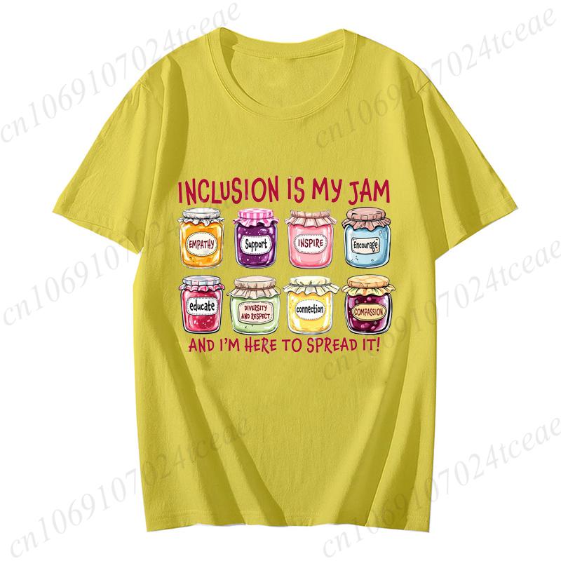 Inclusion Is My Jam Shirt, Neurodiversity Tee, SPED Teacher Gift, Autism Awareness T-shirts, Inclusion Advocate Shirt,unisex Top