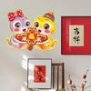 Cartoon Chinese New Year Couplets Set New Year Fu Character Stickers Snake Year Door Window Sticker Decoration Window Sticker