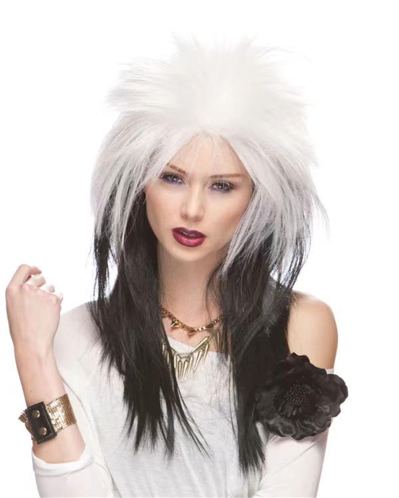 

New Kill Matt Style Long Straight Hair Synthetic Wig Chemical Fiber Fluffy Punk Rock Halloween Party Wig