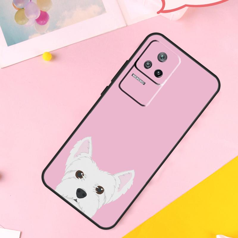Cartoon Westie Dog Case For POCO M6 X6 Pro X3 X4 X5 M5s F3 F5 Xiaomi 14 Ultra 12 13 Lite 11T 12T 13T Pro Funda
