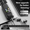 Dual-ear Bluetooth Earphones with Clip, Long-lasting Battery, Universal Compatibility, and Card Slot.