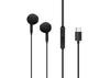 Black Headset + Headset + Microphone Jack Type-c for Smartphone and Tablet