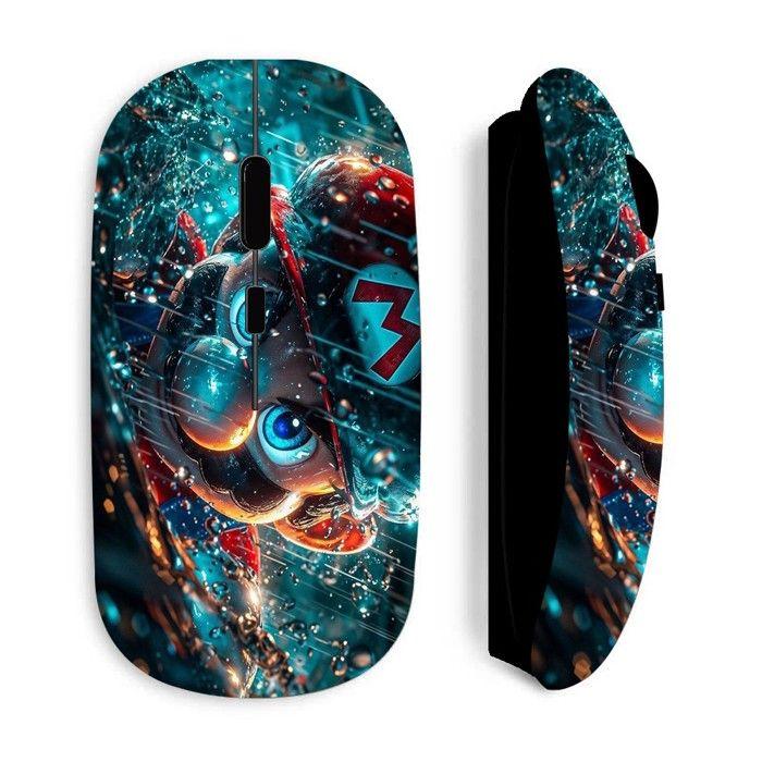 Souris sans fil - MANIACASE - Super Mario - Noir - Optique - 70 g