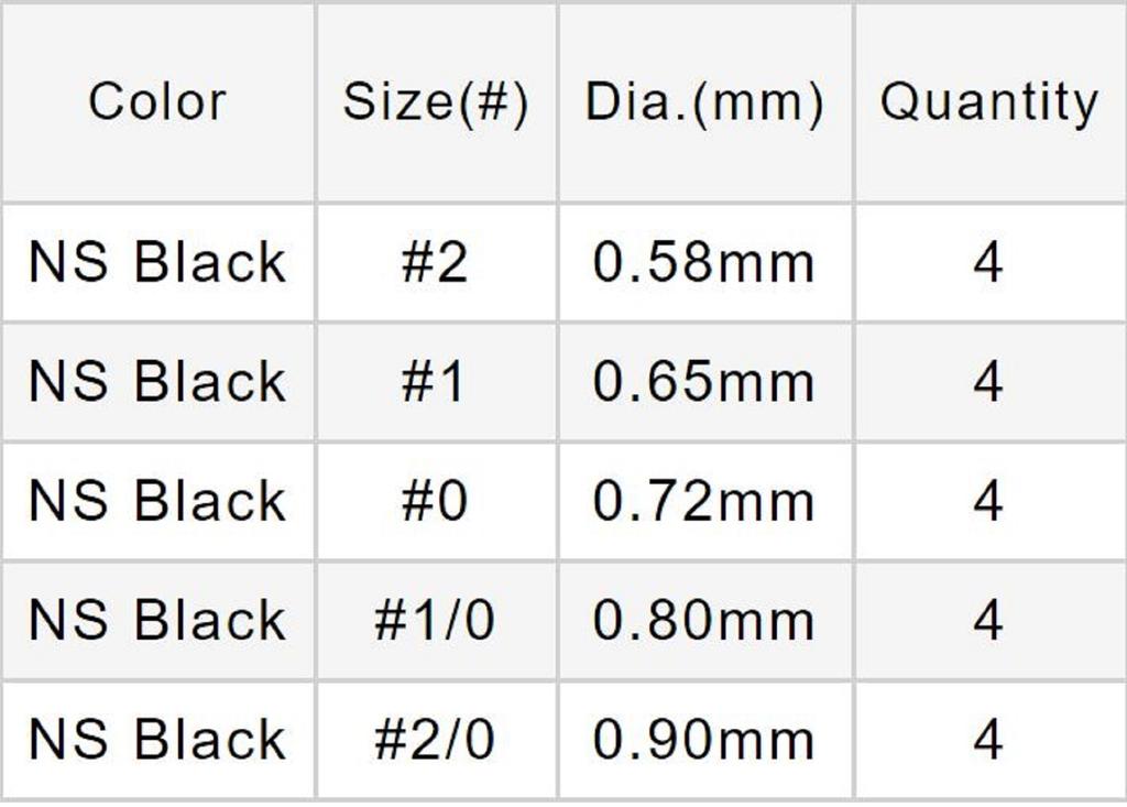 Varivas Mosquito Wacky Worm Hook Heavy Guard Size 1 (4083)