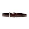 [KIETH] Smooth Leather Glass Finish Belt for Men, Dark Brown, Business, Adjustable Size, Over 50 Years of History and Craftsmanship, Made in Japan,