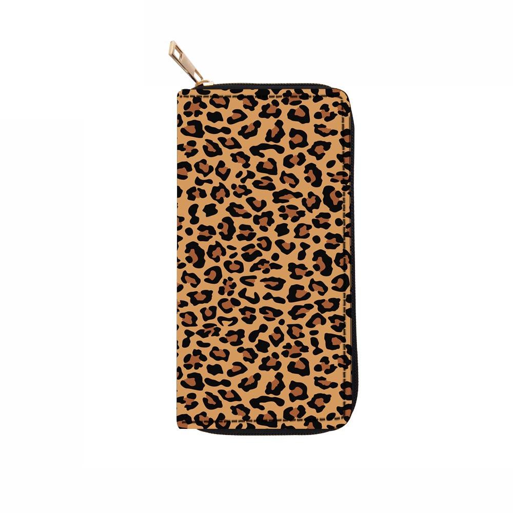 New Snake and Leopard Print Long Zipper Wallet, Clutch Bag.