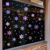 3Sheets Glow In The Dark Snowflake Window Stickers DIY Car Luminous PVC Decal Christmas Home Wall Decoration New Year Party Gift