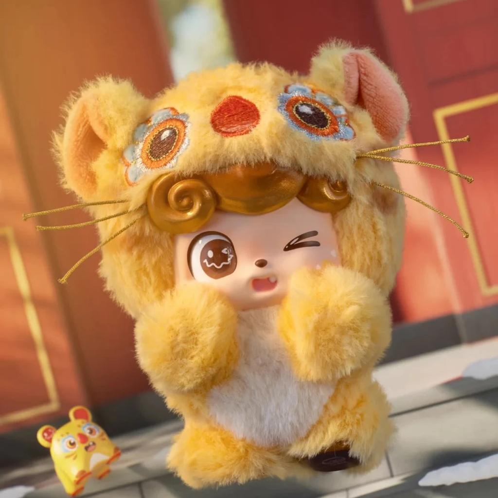 Q.Kid Good Fortune Series Blind Box Caixa Caja Cute Dolls Girls Boys Gift Mystery Box Bag Pendant