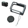 Versatile Mounting Frame for Action 6 Camera Cage Magnetic Snap Interfaces for Skiing, Surfing, And Cycling Shoot