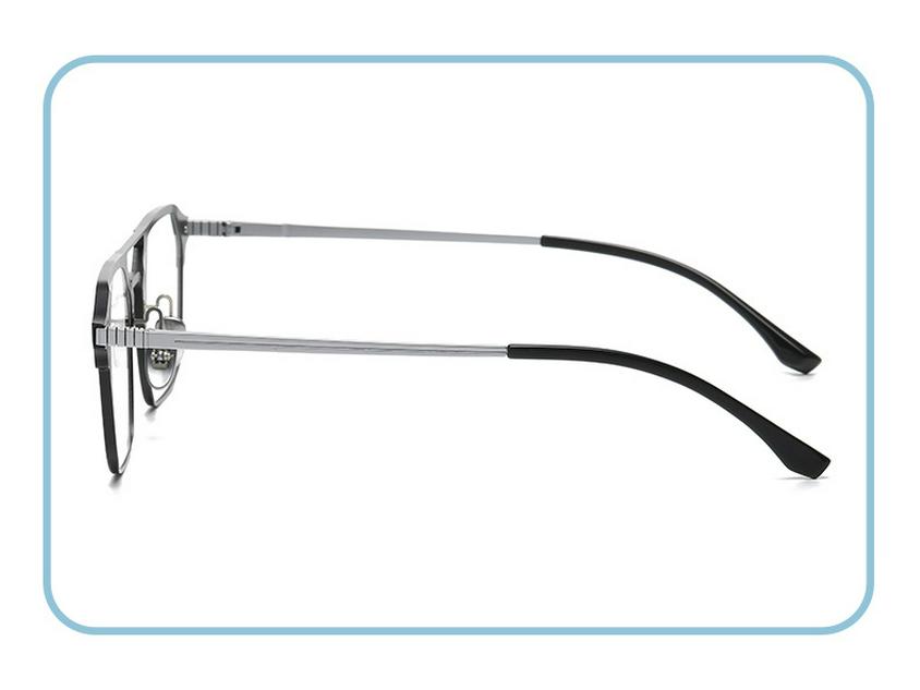 Men's Magnetic Polarized Clip-on Sunglasses: Pure Titanium, Three-in-One for Myopia, Fishing, and Driving.