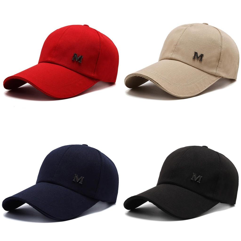 Letter M Baseball Cap Adjustable Breathable Outdoor Sun Protection Hat Gift
