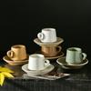 Exquisite Japanese Ceramic Espresso Cup and Saucer Set, 90ml Capacity