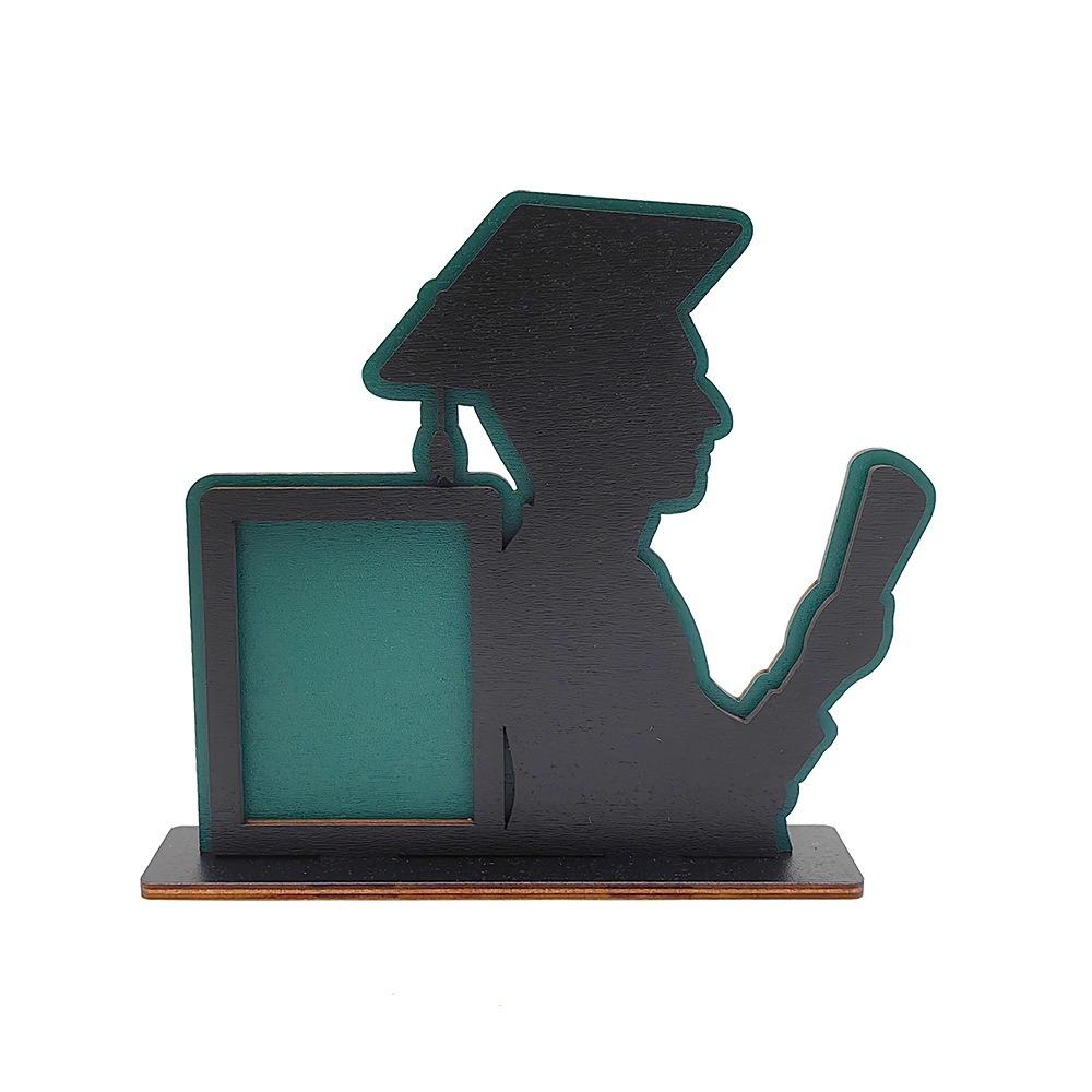 

Rustic Wooden Photo Frame Vintage Picture Frame Stand Bedroom Office Living Room зелёный