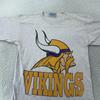 Vintage Minnesota Vikings Shirt M/L Gray NFL Football T-Shirt Tee 90s
