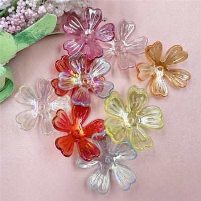 Bead Acrylic 26.5mm 10Pcs Beads DIY Beads Jewelry Making Flower Beads Necklace Pendant  Accessories