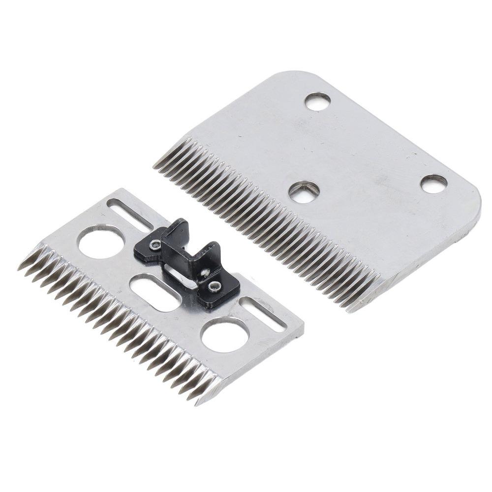 2pcs Stainless Steel Construction Replacement Clipper Blades For Livestock Clipping