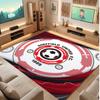 Sheffield United Football Print Crystal Velvet Rug, Comfortable Water Absorbent Non Slip Indoor Floor Carpet