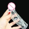 Male Extender Delay Condoms Penis Extension Sleeve Reusable for Men, Realistic Penis Shape Sleeve Bold Cock Ring Adult Sex Toys