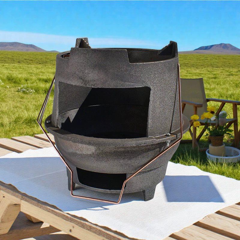 Cast Iron Portable Outdoor Wood-Fired Heating Stove Medium Cast Iron Stove