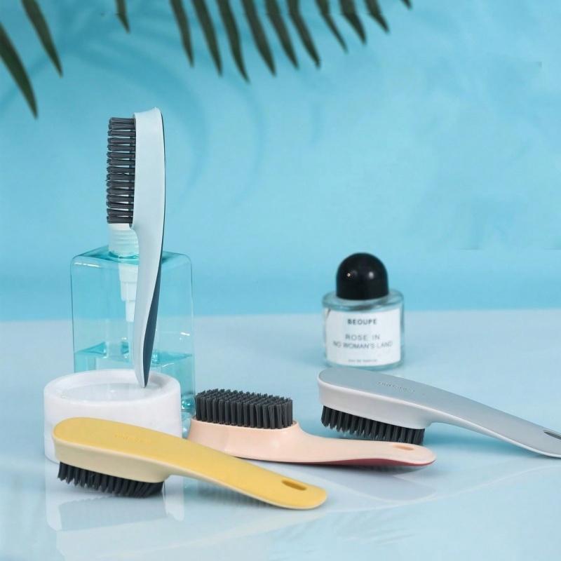 1pc household long handled shoe brush multifunctional brush shoe washing brush bathroom floor hard bristle cleaning brush