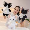 Cute Cute Scarf German Cat Doll Plush Toy Black Kitten Doll Girl Soothing Rag Doll