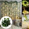 Vibrant Solar Powered Led Ivy String Lights With Lifelike Green Leaves For Cozy Outdoor Spaces