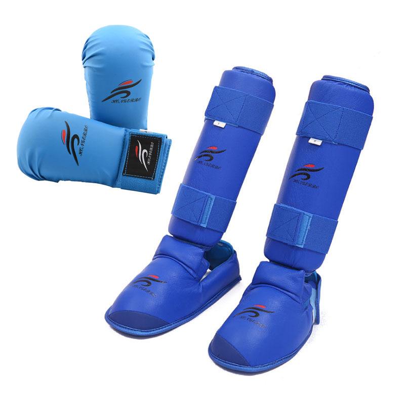 

Karate Leg & Foot Guards with Thickened Gloves - Adult & Child Anti-Collision Training Set L (Height 160-175cm)