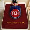 FC Heidenheim, Κουβέρτα Φανέλα με Σχέδιο, Υψηλής Ποιότητας, Άνετη για Όλες τις Εποχές, Διακόσμηση Σπιτιού, Ζεστασιά και Άνεση, Ιδανική για Δώρα.
