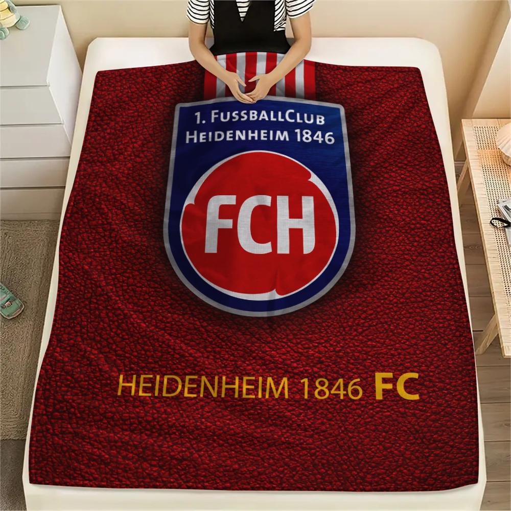 FC Heidenheim, vzorovaná flanelová deka, Vysoká kvalita, Pohodlná pro všechna roční období, Domácí dekorace, Teplo a pohodlí, Ideální pro dárky.