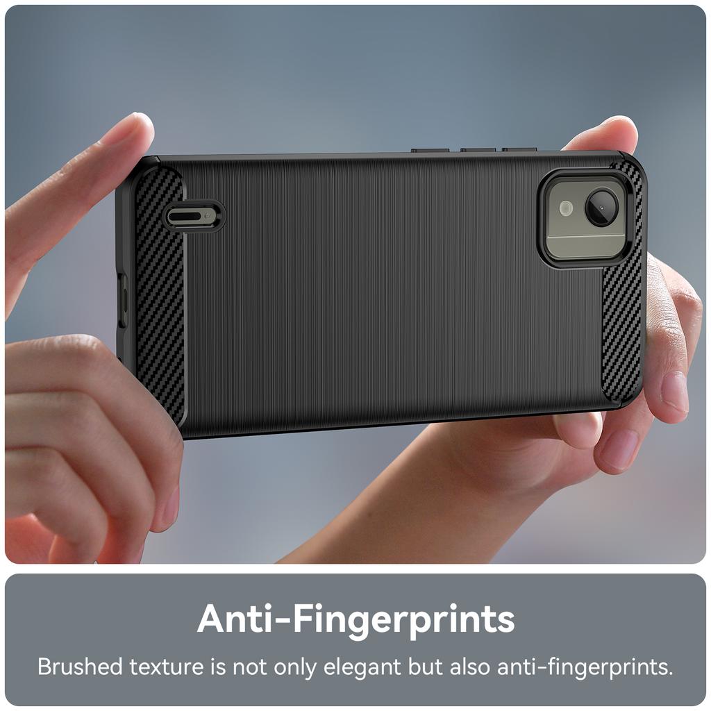 For Nokia C110 nokiac110 Shockproof Matte Case Luxury Carbon Fiber Back Cover for nokia c110 Soft Silicone Protective Back Cases