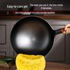Zhangqiu Traditional Non-stick Cast Iron Wok - Coating-Free Stir-fry Pan for Home and Commercial Gas Stoves