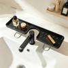 No-Drill Bathroom Storage Rack Rustproof Space Saving Faucet Sink Shelf Large Capacity Water Drainage Sink Drying Rack Toilet