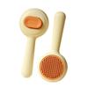 Pet comb Cleaning supplies Brush One-click hair removal Beauty dog comb Stainless steel hair removal Self-cleaning hair removal comb