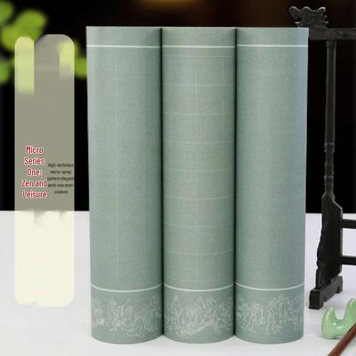 Zen-Inspired Thickened Scroll with HD Micro-Jet Grids: Vertical & Small Square Grid Paper, Ideal for Calligraphy Practice & Artworks