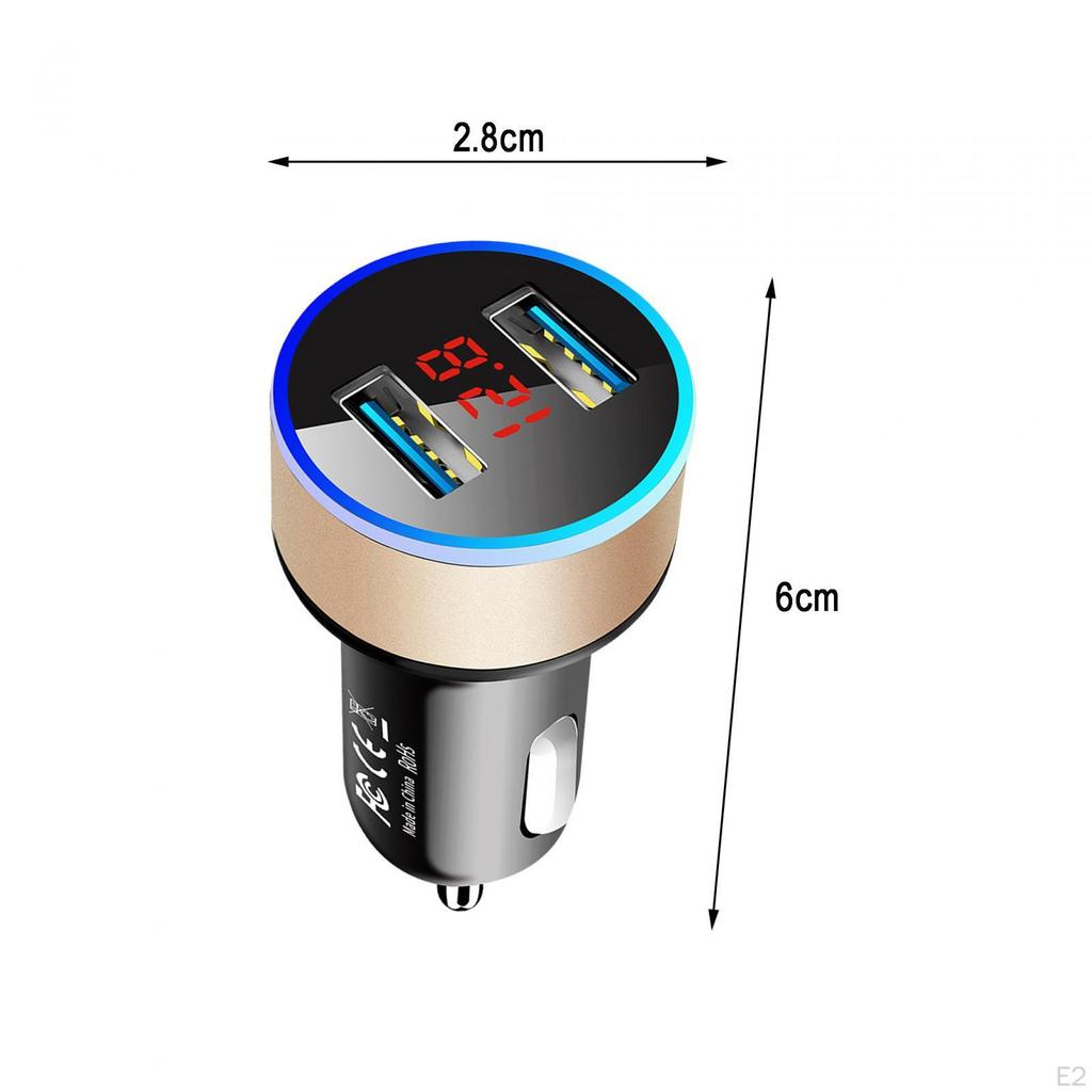 Car Charger Adapter Automotive Accessories Fast Charging for Phones MP3