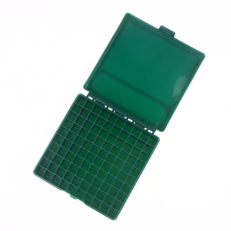 Ящик для хранения на 100 патронов для пистолета-винтовки 9 мм, кейс-держатель для патронов, конструкция с откидной крышкой / крышкой на петлях