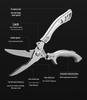 Heavy-Duty Stainless Steel Kitchen Scissors - Multi-Functional for Fish and Bone Cutting