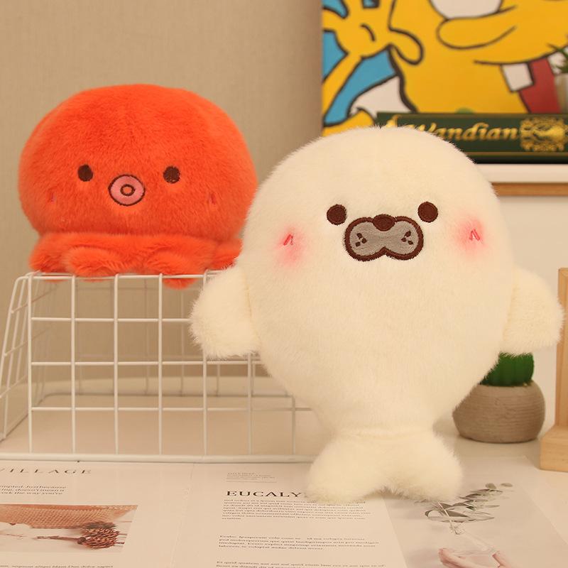 New aquarium merchandise doll grab machine doll plush toy soft marine animal doll ornament