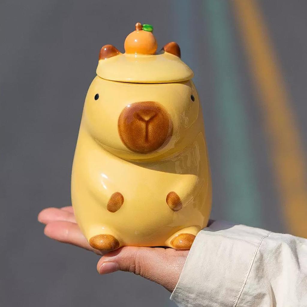 Uroczy Kreskówkowy Ceramiczny Kubek do Kawy Roller 16 oz Kubek do Kawy z Pokrywką Kubek Delfina Zabawny i Unikalny Damski Kubek do Kawy Prezent