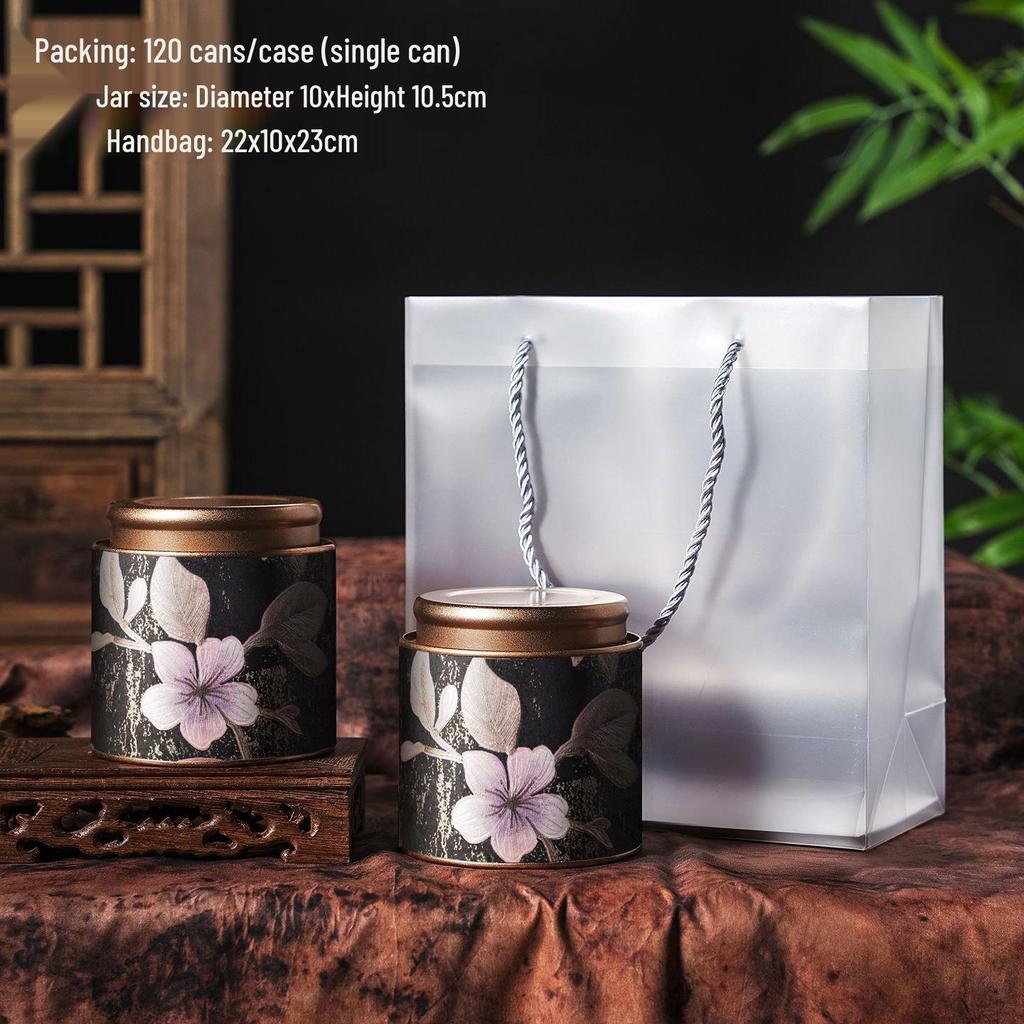 Exquisite High-End Tea Storage Box for Flower, Black, Green, and White Teas - Sealed Jar with Premium Gift Packaging