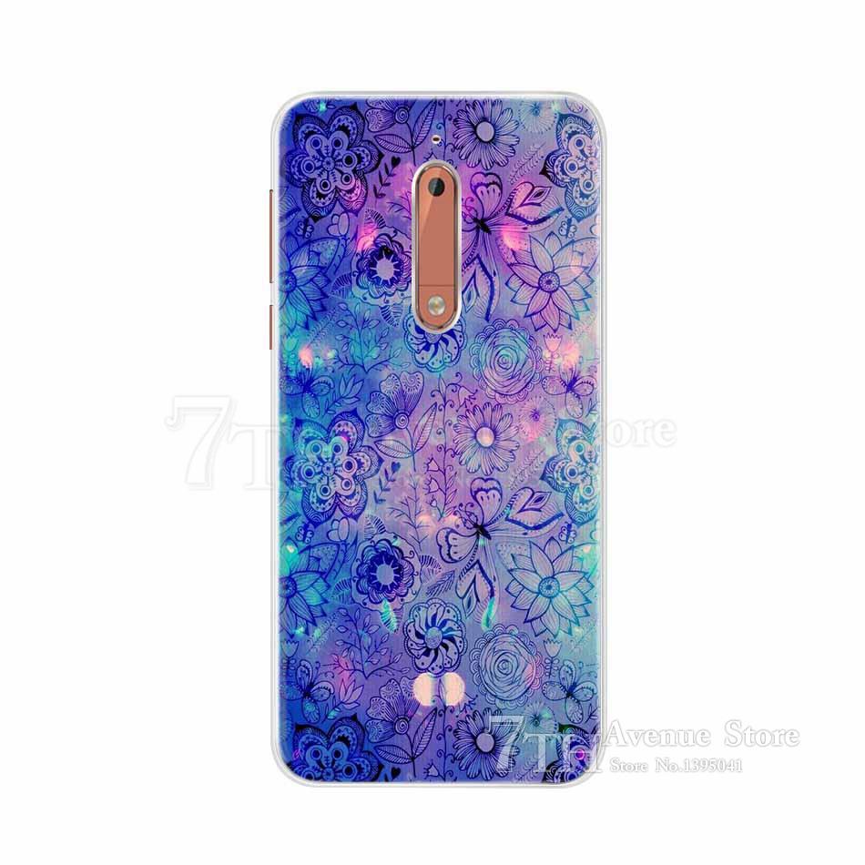For Nokia 5 Case 5.2" Cartoon Soft Silicone TPU Phone Case For Nokia 5 Nokia5 Global Dual TA-1024 TA-1053 TA-1044 Back Cover