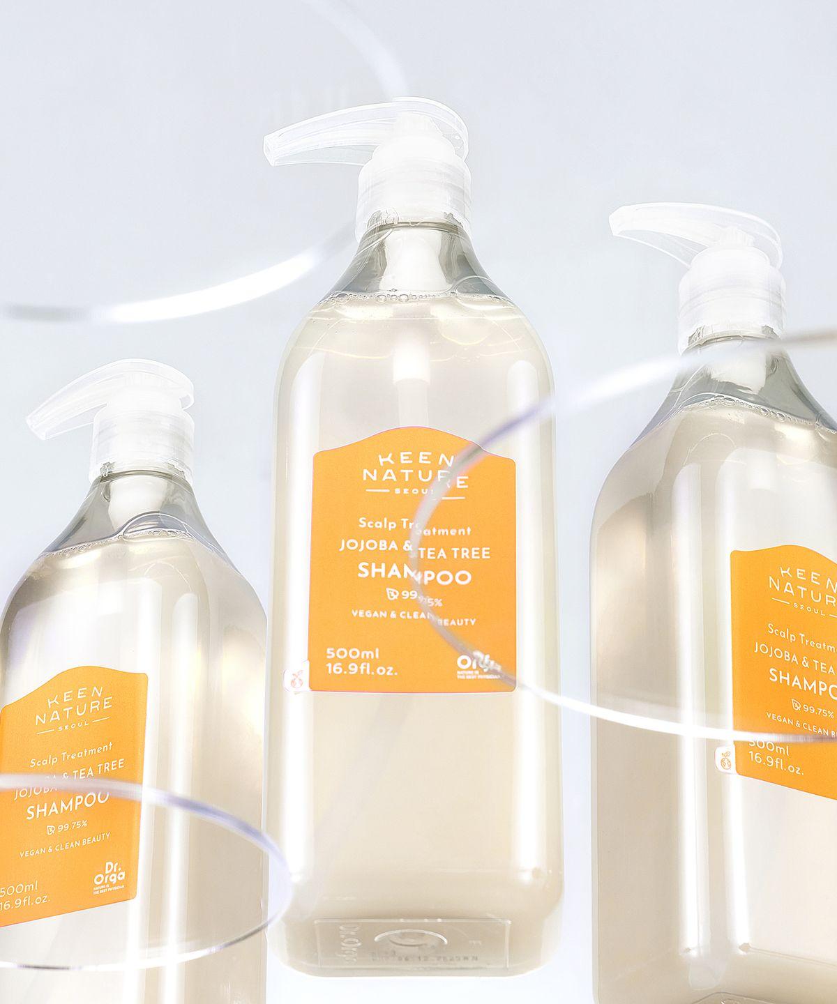 Vegan Jojoba Tea Tree Natural Shampoo 500ml