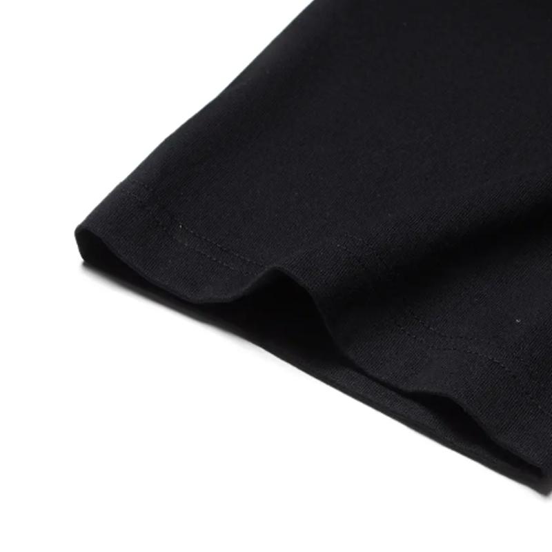 Li Ning Letter Logo Printed Trendy Versatile Round Neck Pullover Short Sleeve T-Shirt Casual Sports Suit Unisex Tops Black AHSU803-2+AKST543-3